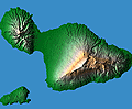 map of Hawaiian Islands